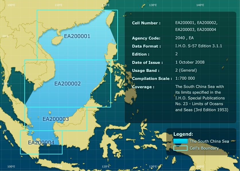 Map EAHC: Limit South China Sea ENC