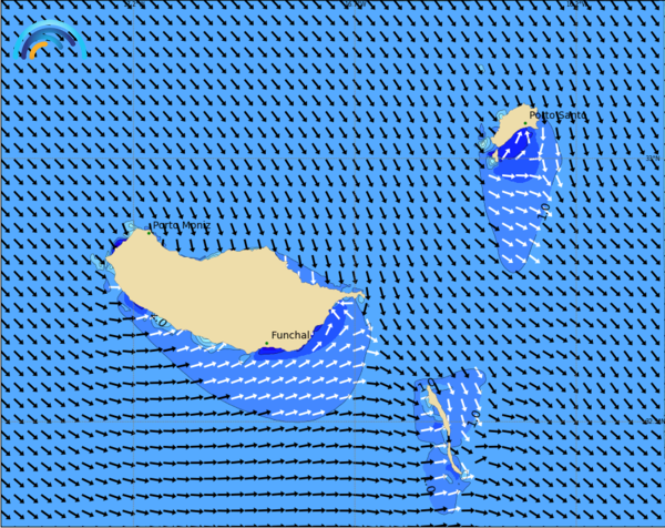 Map of sea surface height forecast for Madeira archipelago (Portugal)