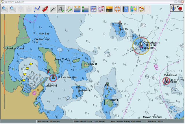 OpenCPN, software for marine navigation